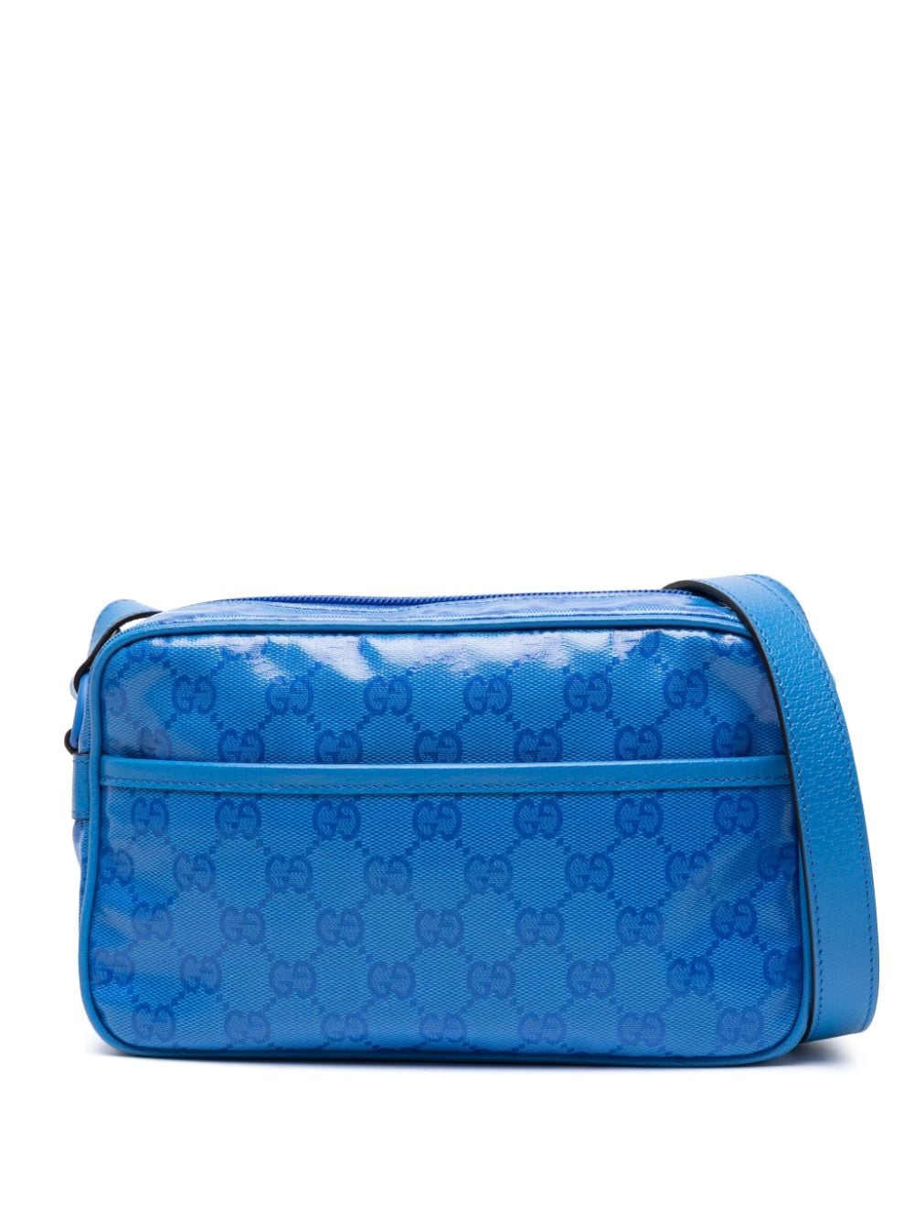 G*u*i interlocking g-logo leather shoulder bag