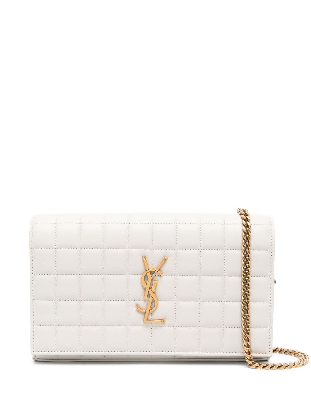 Saint Laurent Cassandre matelassé leather clutch