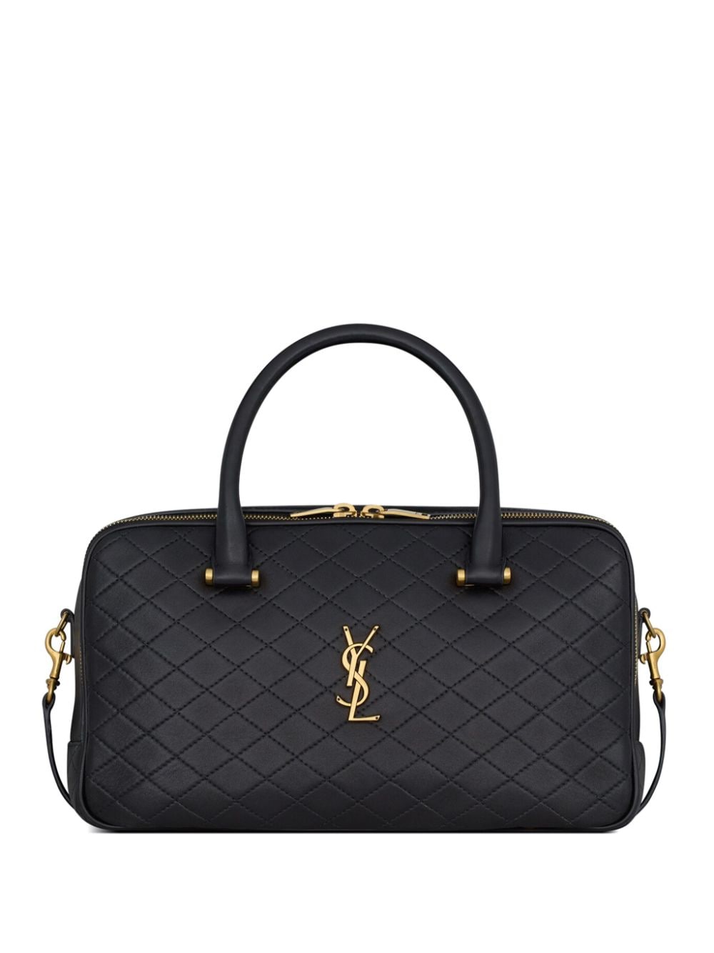 Saint Laurent Lyia quilted leather duffle bag