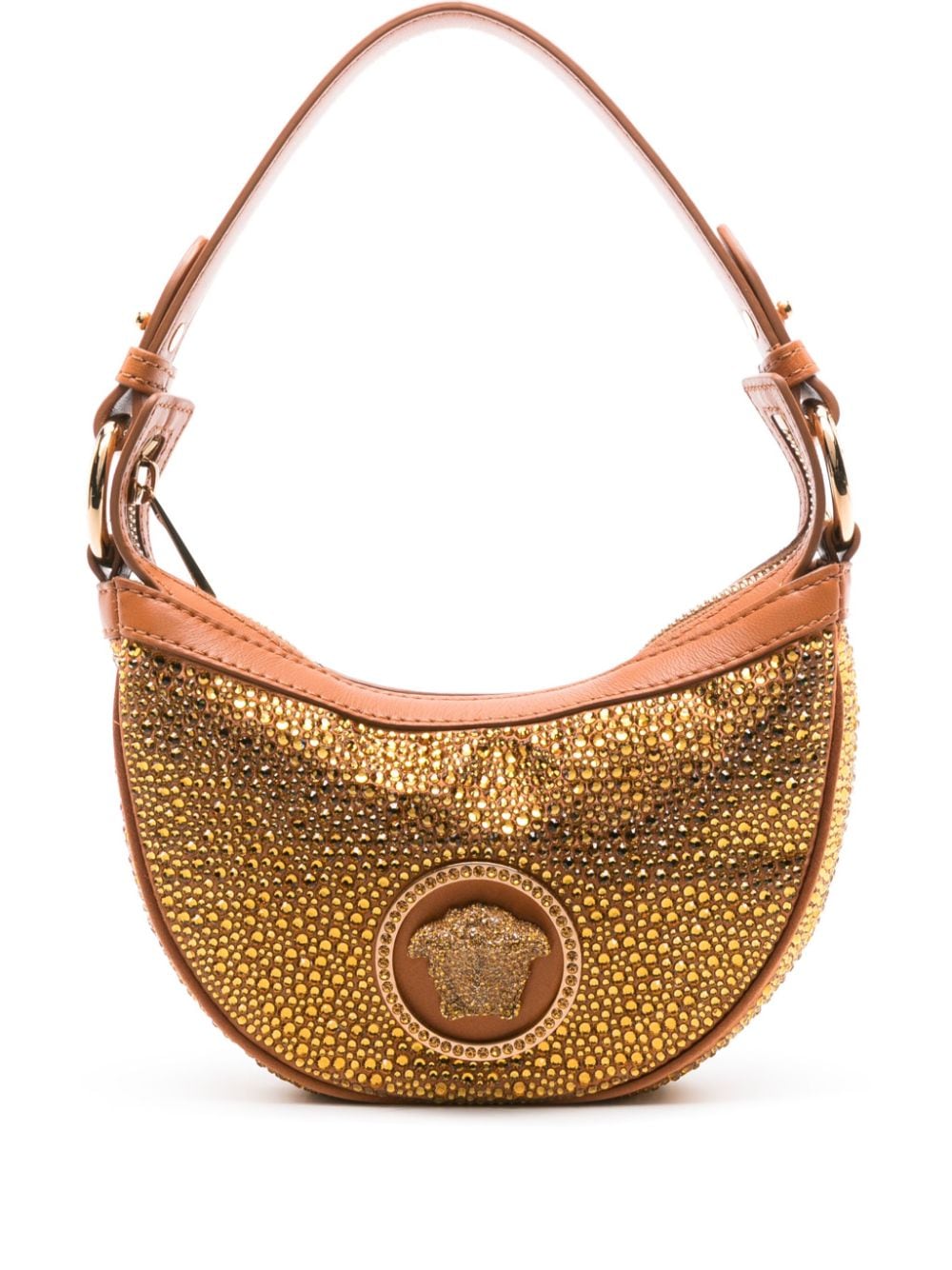 Versace Repeat crystal-embellished shoulder bag