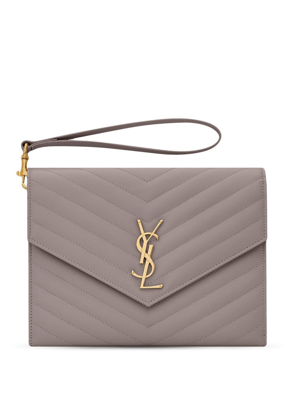 Saint Laurent Cassandre quilted clutch bag