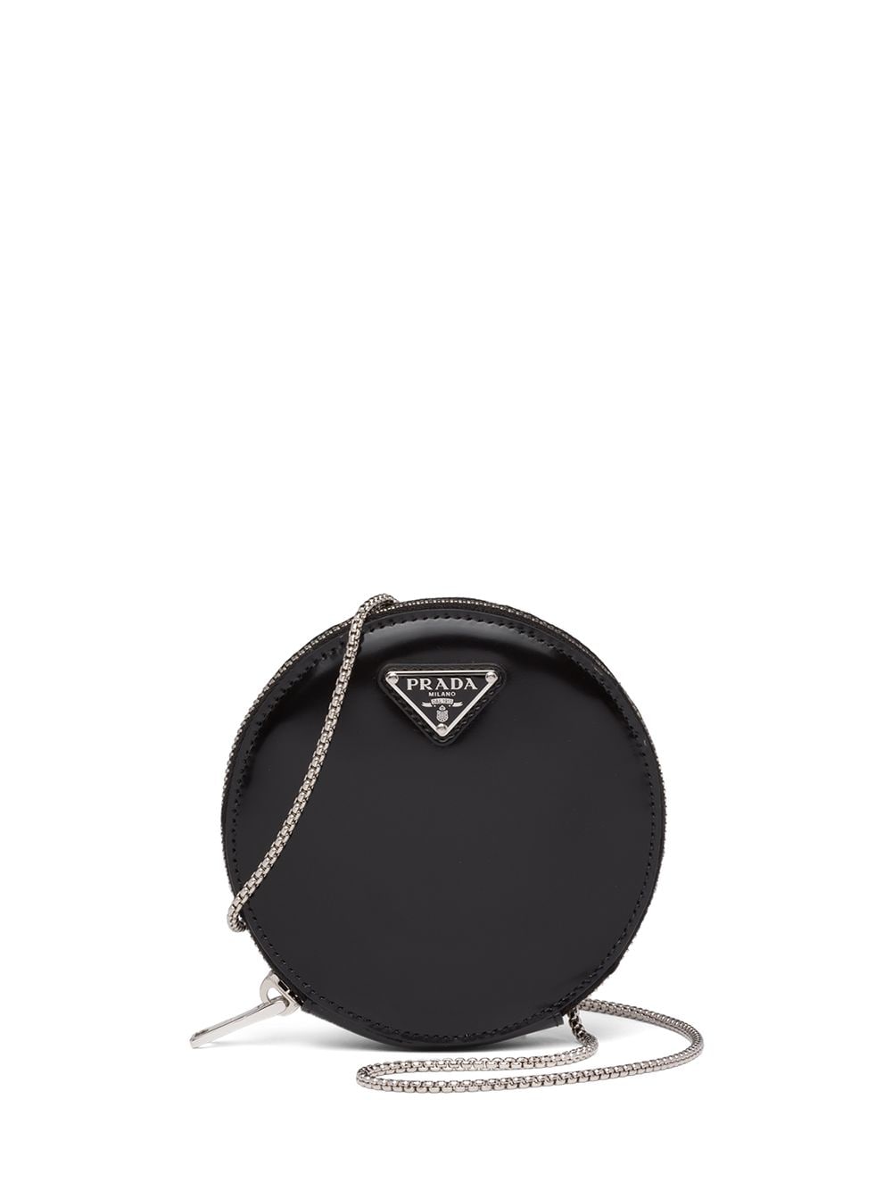 Pra*a mini leather pouch bag