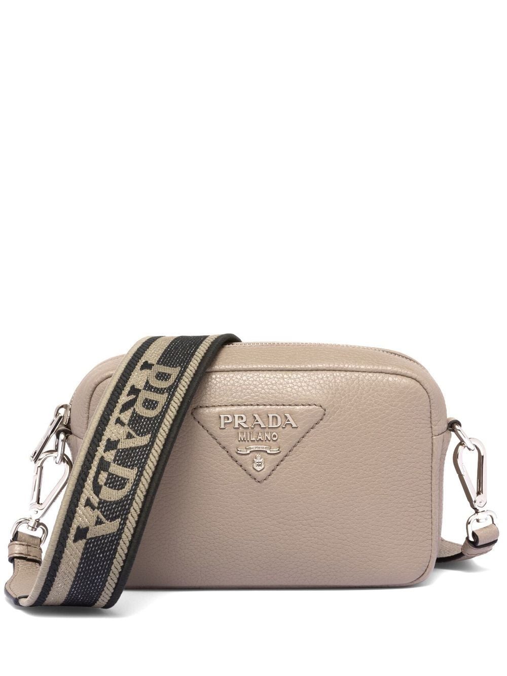 Pra*a logo-plaque small leather bag