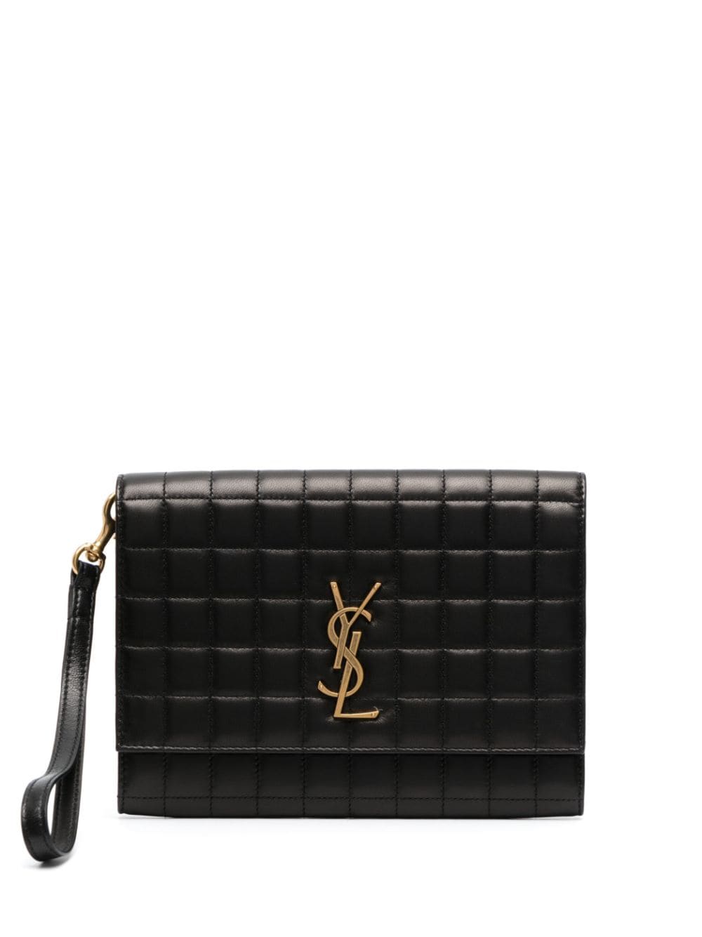 Saint Laurent Cassandre leather pouch