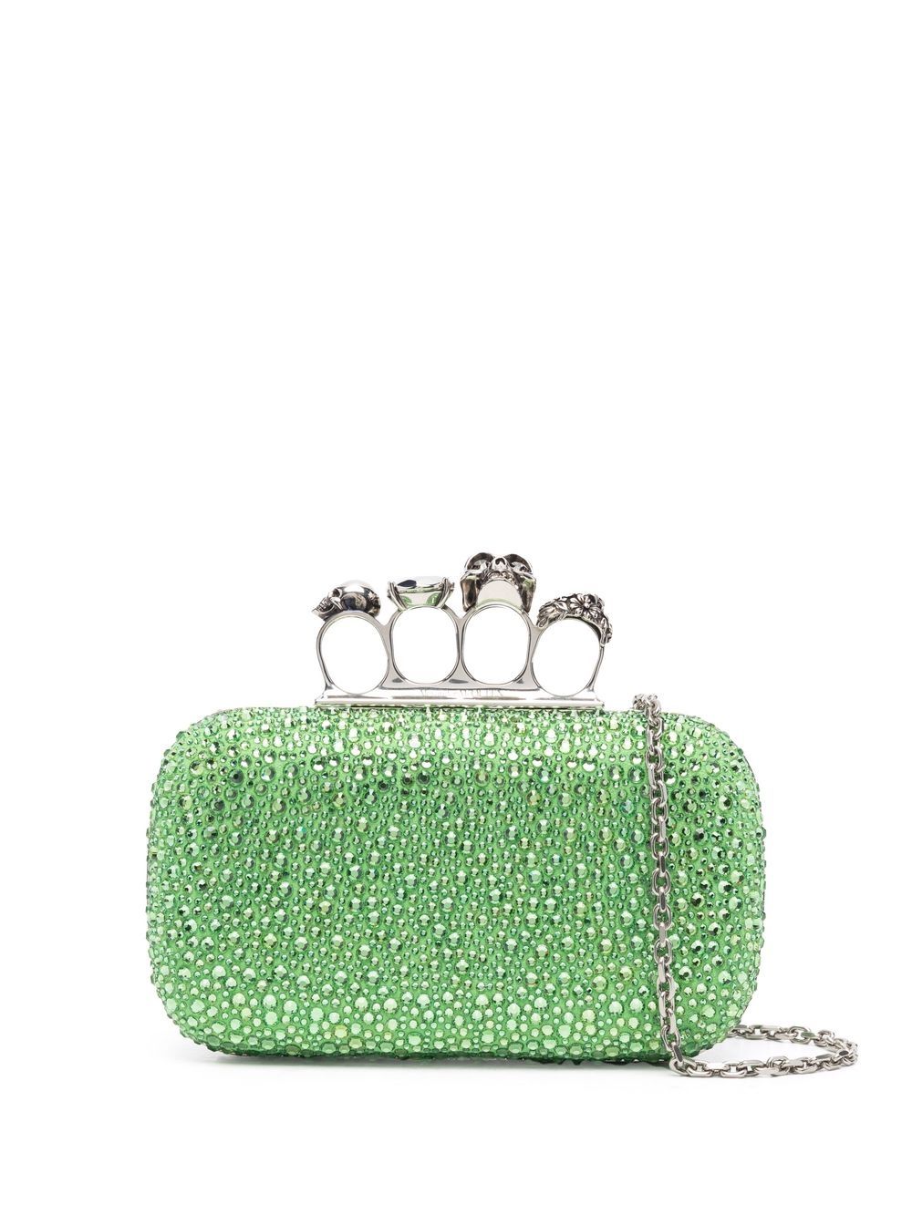 Alexander McQueen Skull rhinestone-embellished crossbody bag