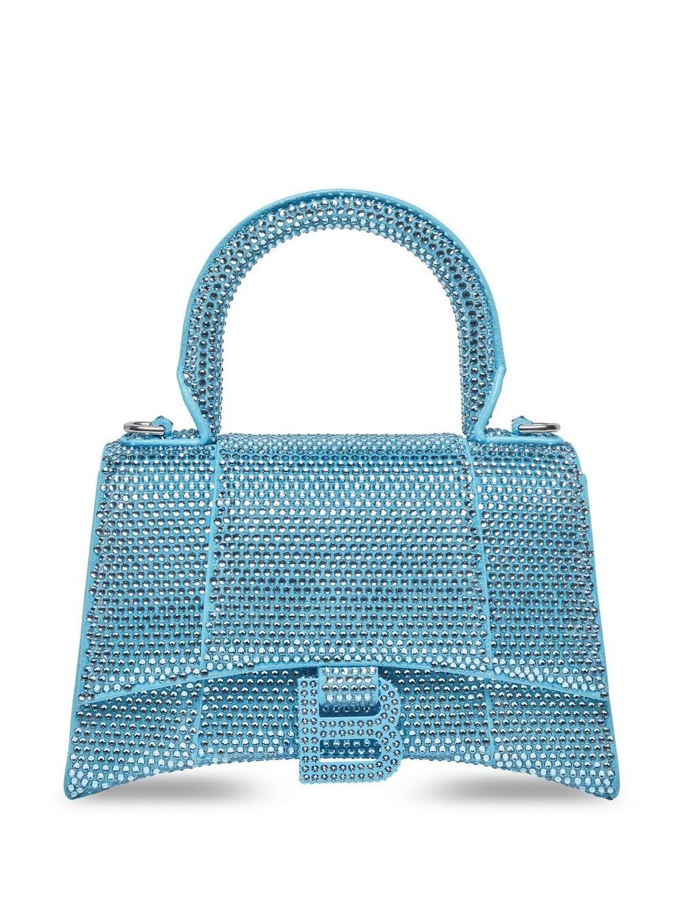 Ba*len*cia*ga hourglass crystal-embellished shoulder bag