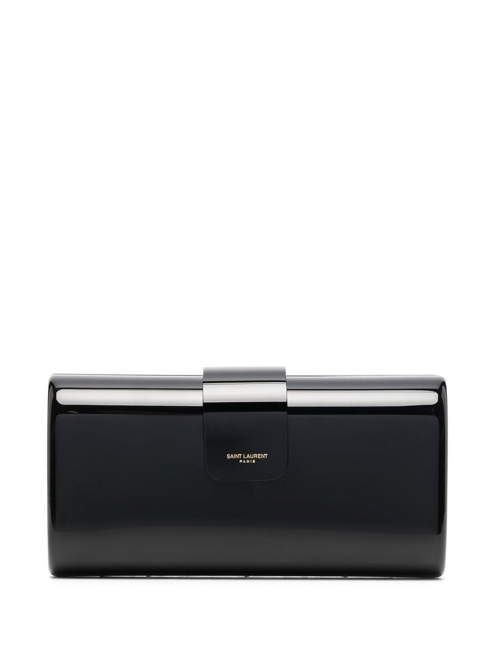 Saint Laurent patent box clutch bag