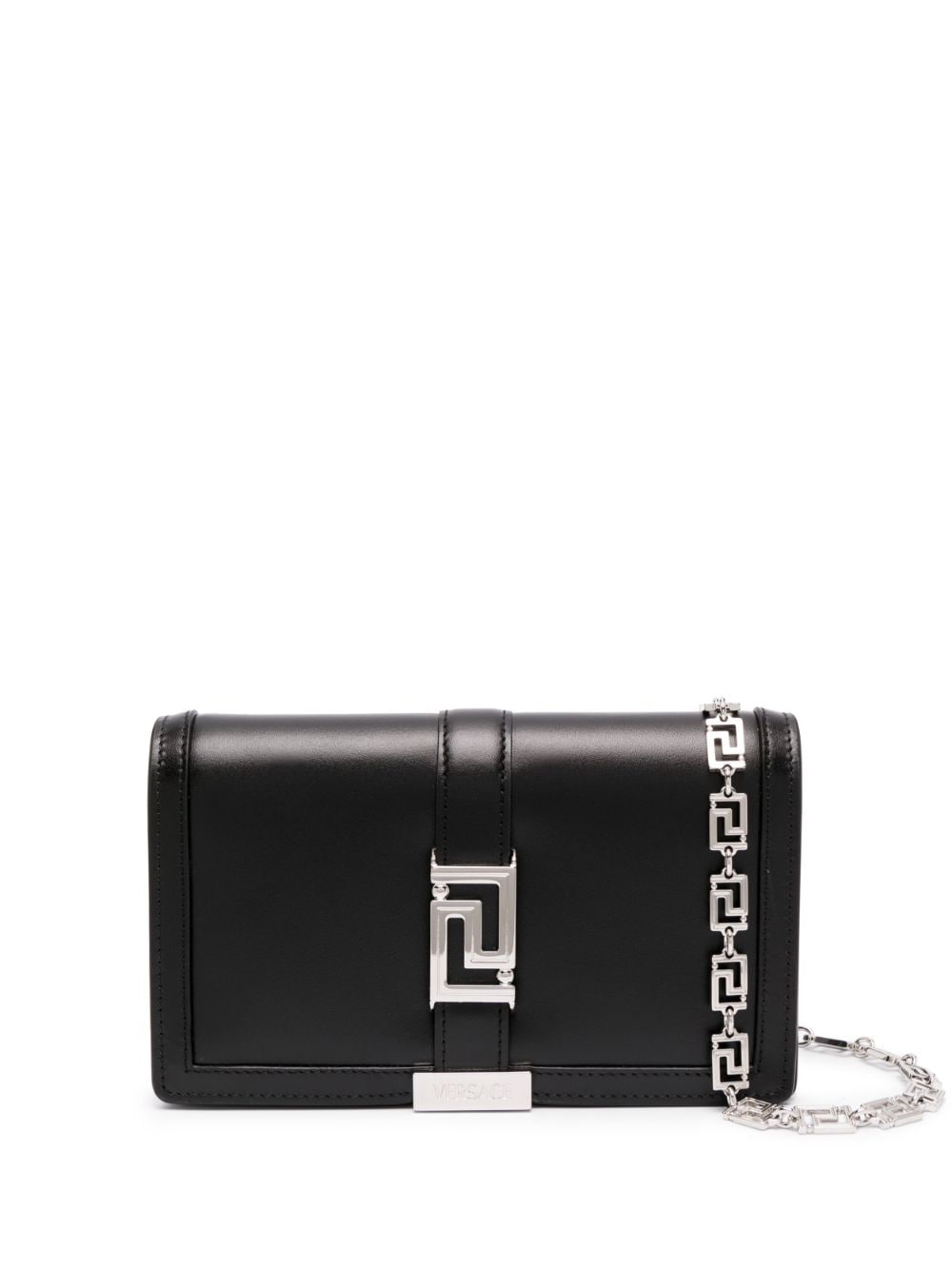 Versace Greca Goddess leather clutch bag