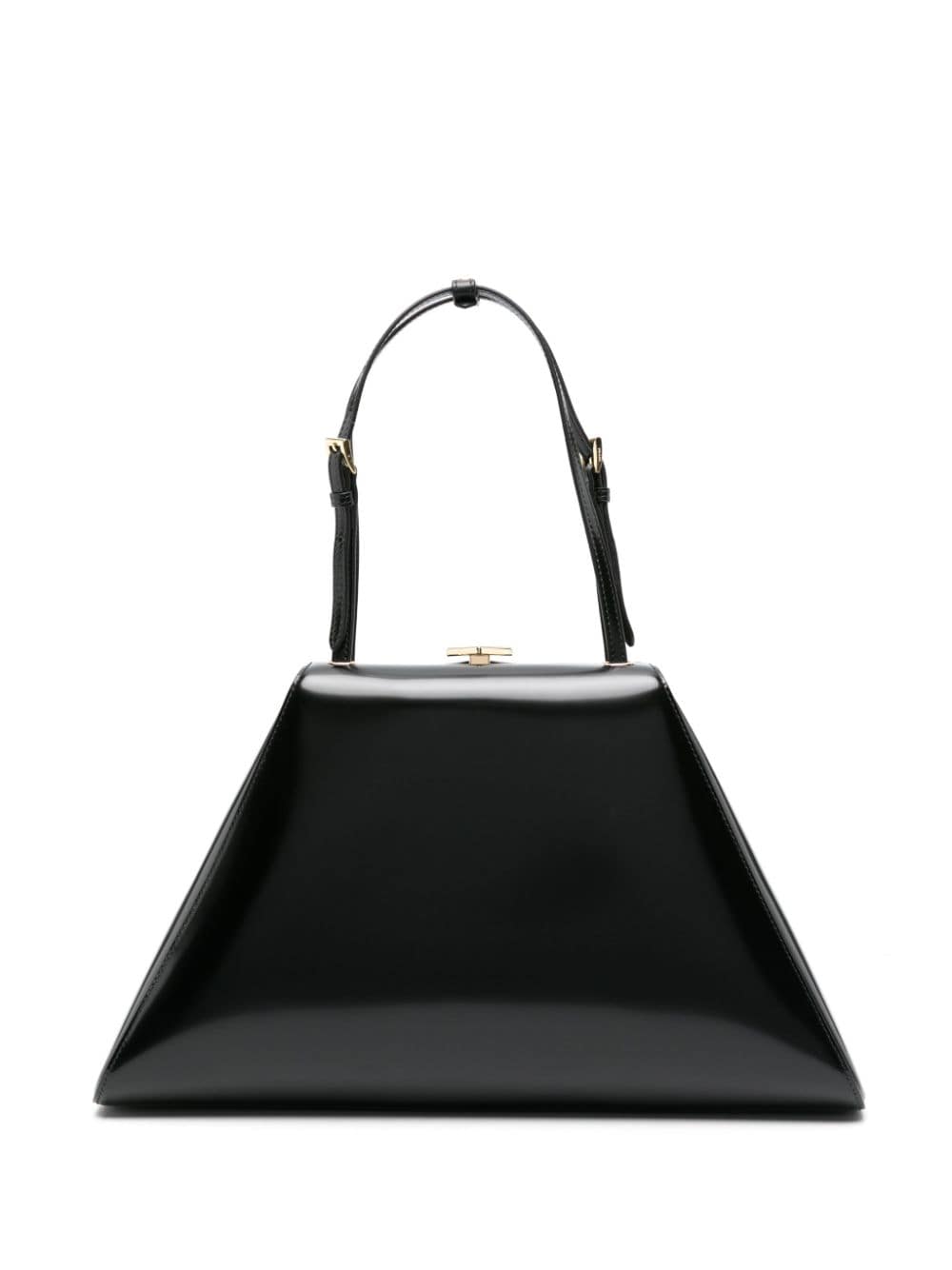 Pra*a patent-leather tote bag