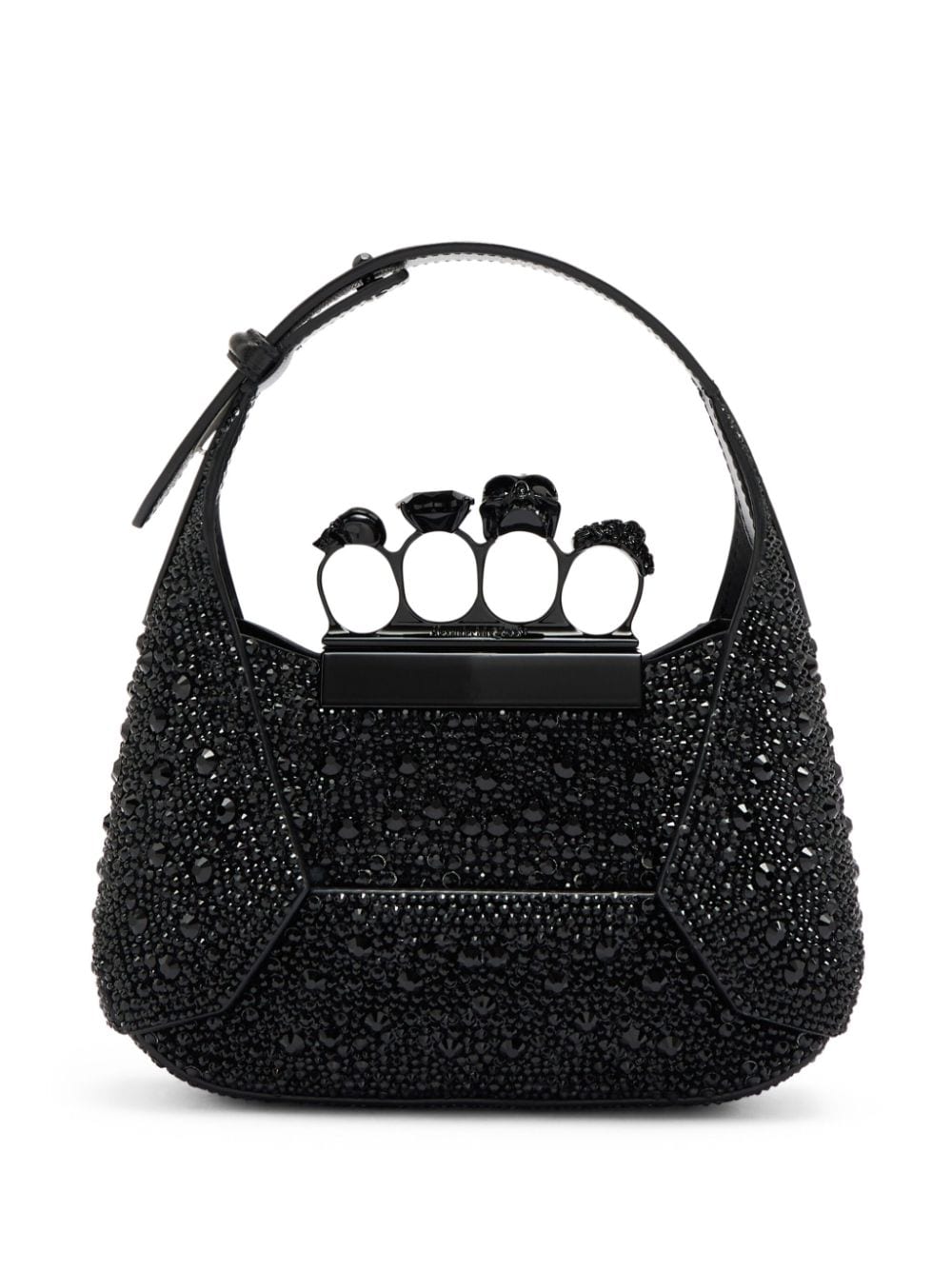 Alexander McQueen mini crystal-embellished crossbody bag