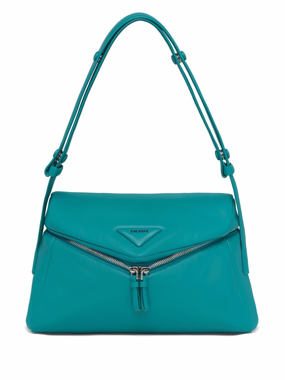 Pra*a triangle-logo shoulder bag