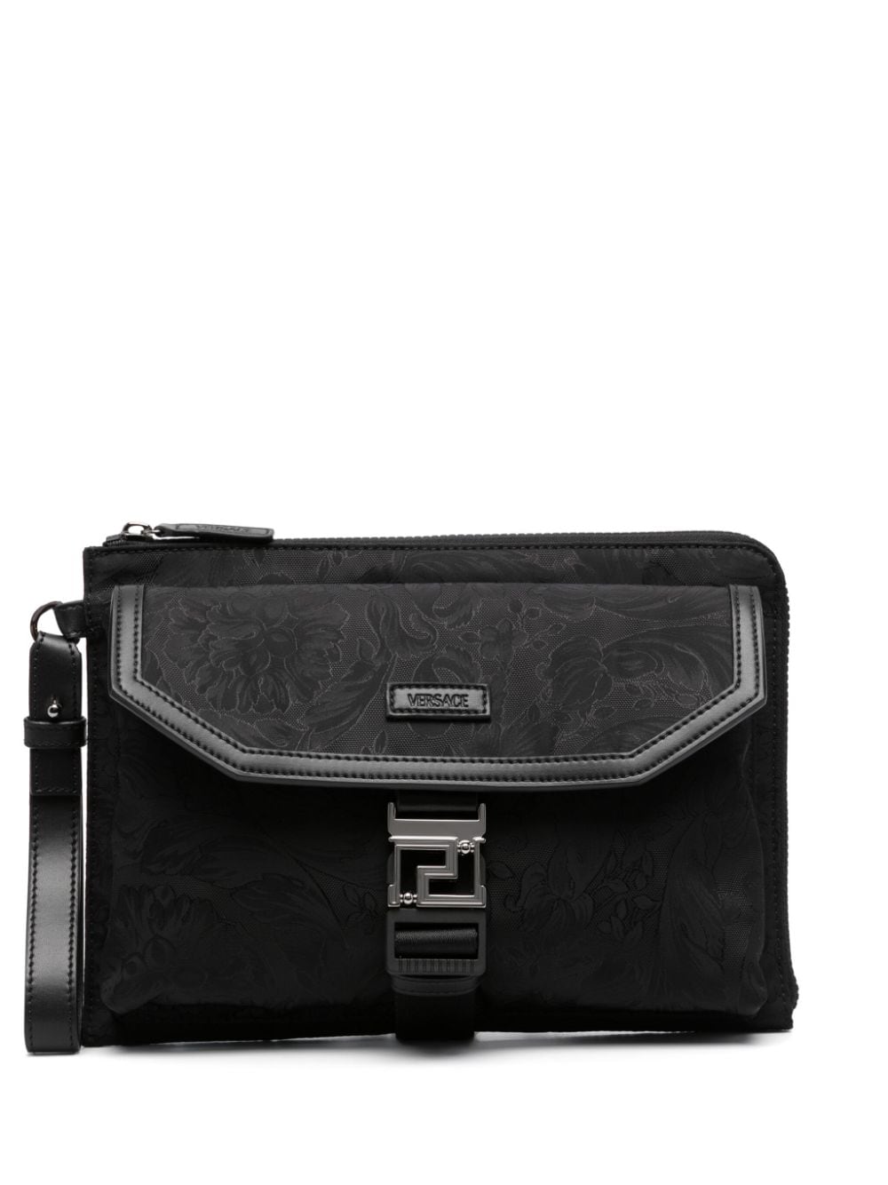 Versace patterned jacquard clutch bag