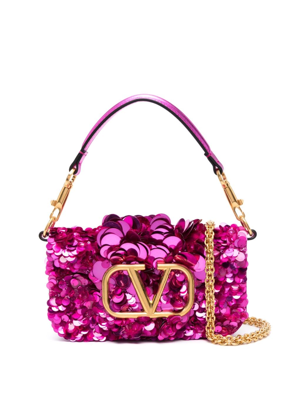 Valentino Garavani small Locò sequinned shoulder bag