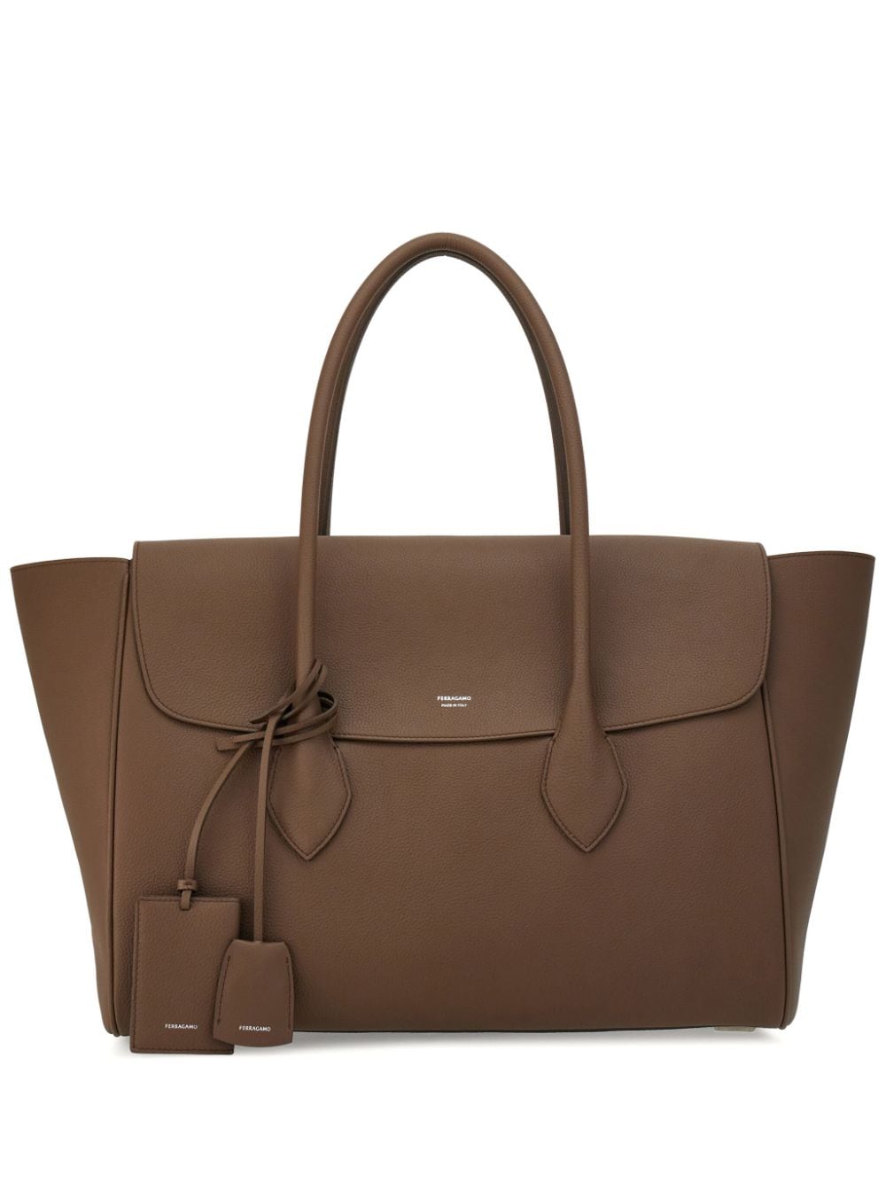 Ferragamo large leather tote bag