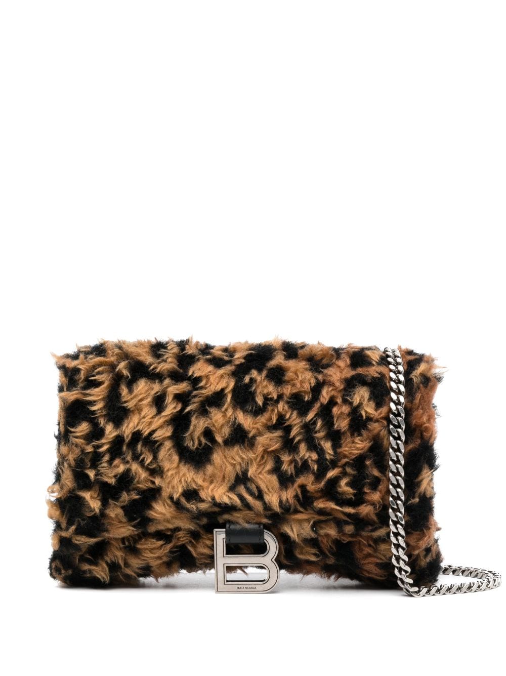Ba*len*cia*ga hourglass fleece clutch bag