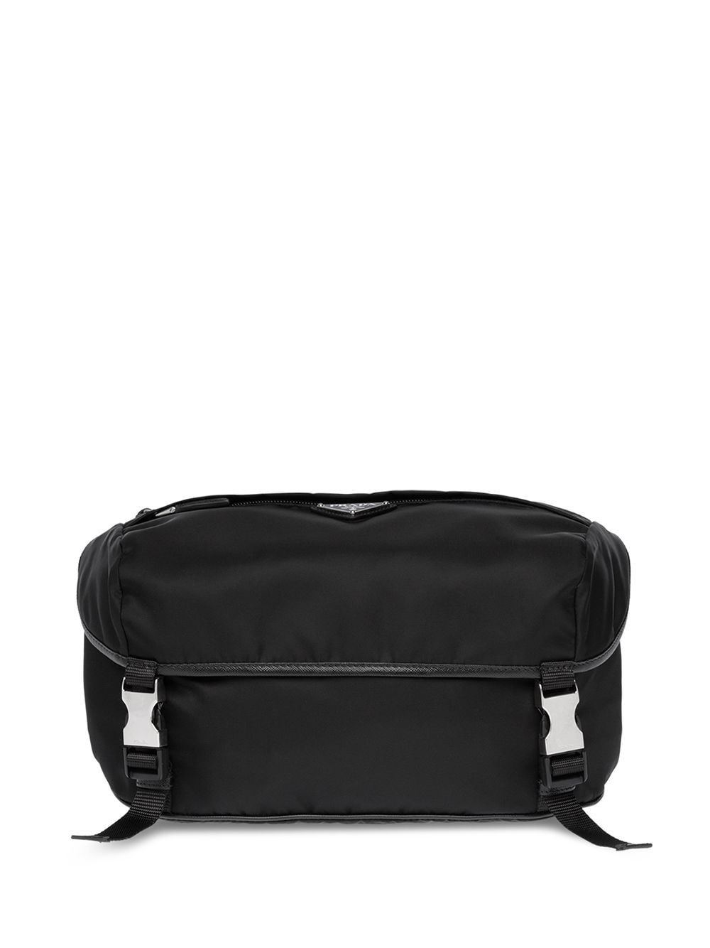 Pra*a logo plaque shoulder bag