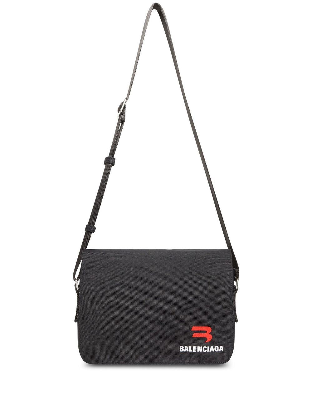 Ba*len*cia*ga explorer logo-print messenger bag