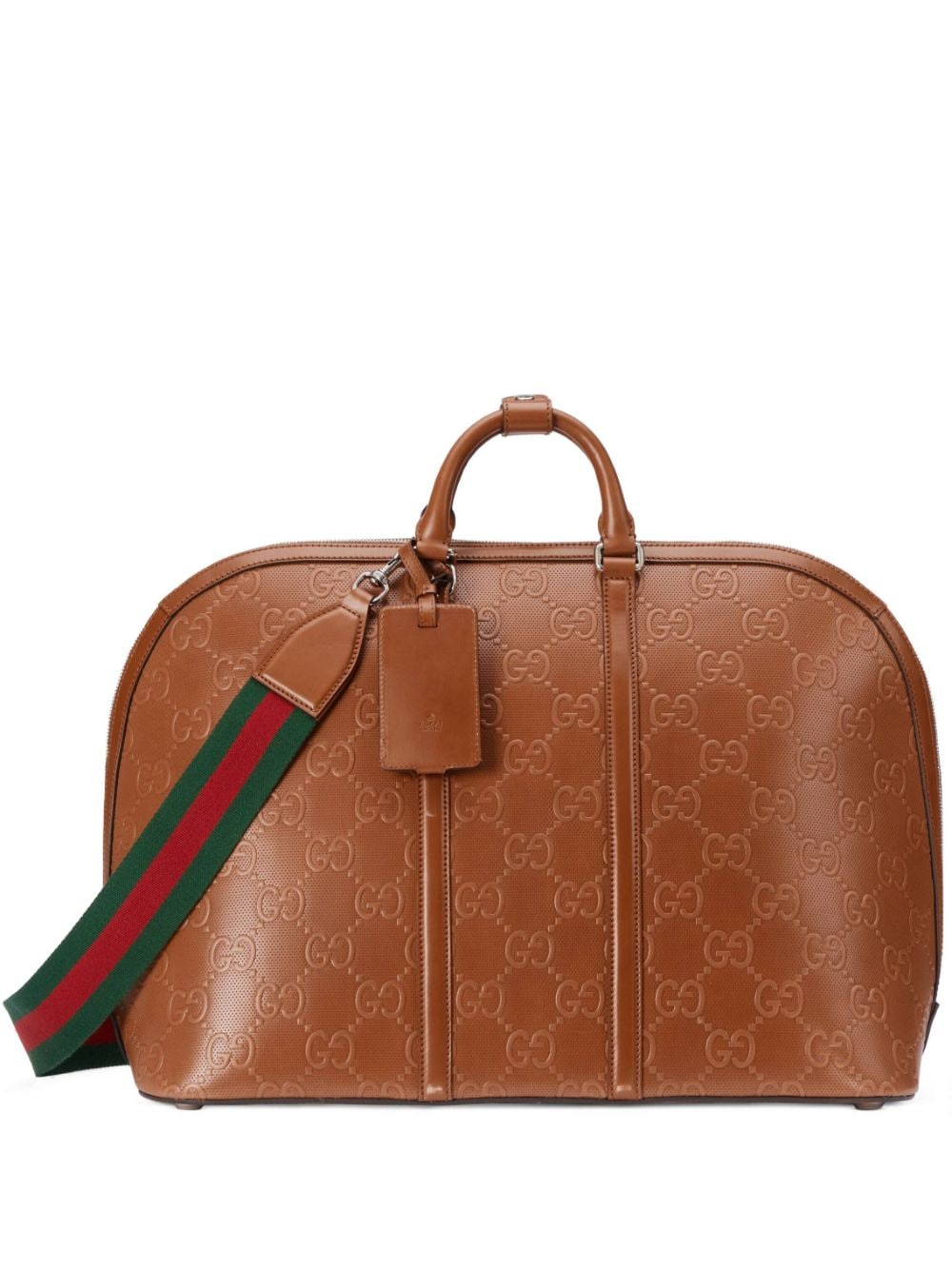 G*u*i gg embossed duffle bag