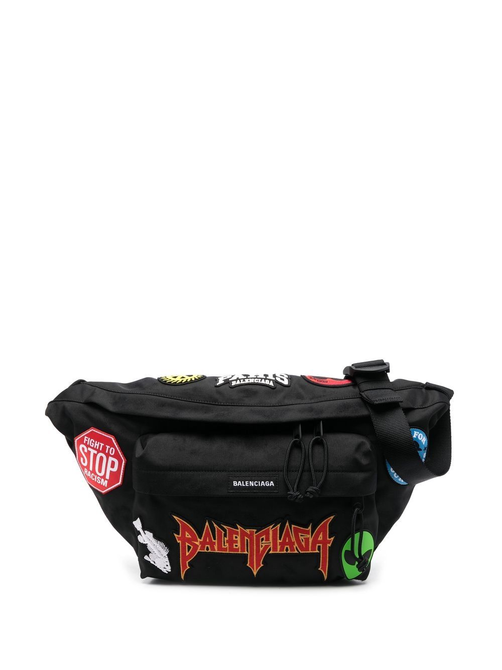 Ba*len*cia*ga logo-patch belt bag