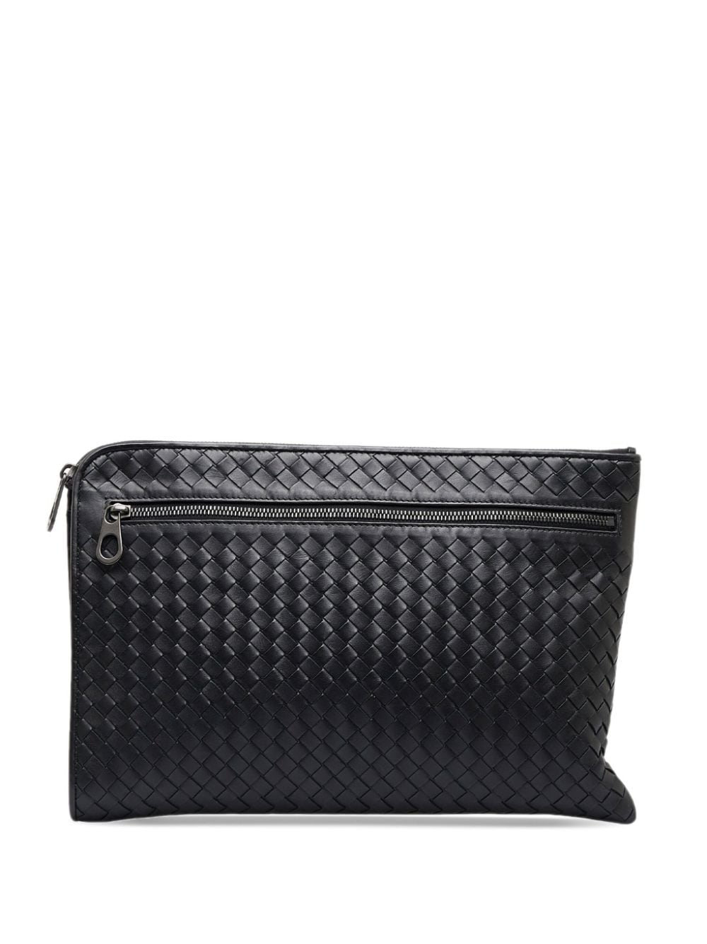 Bo*te*ga ve*ne*ta   intrecciato zipped clutch