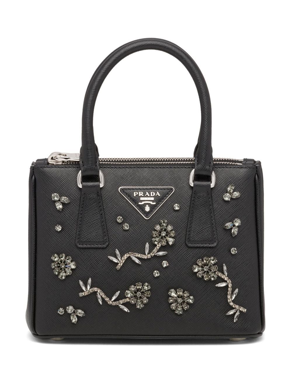 Pra*a galleria crystal-embellished mini bag