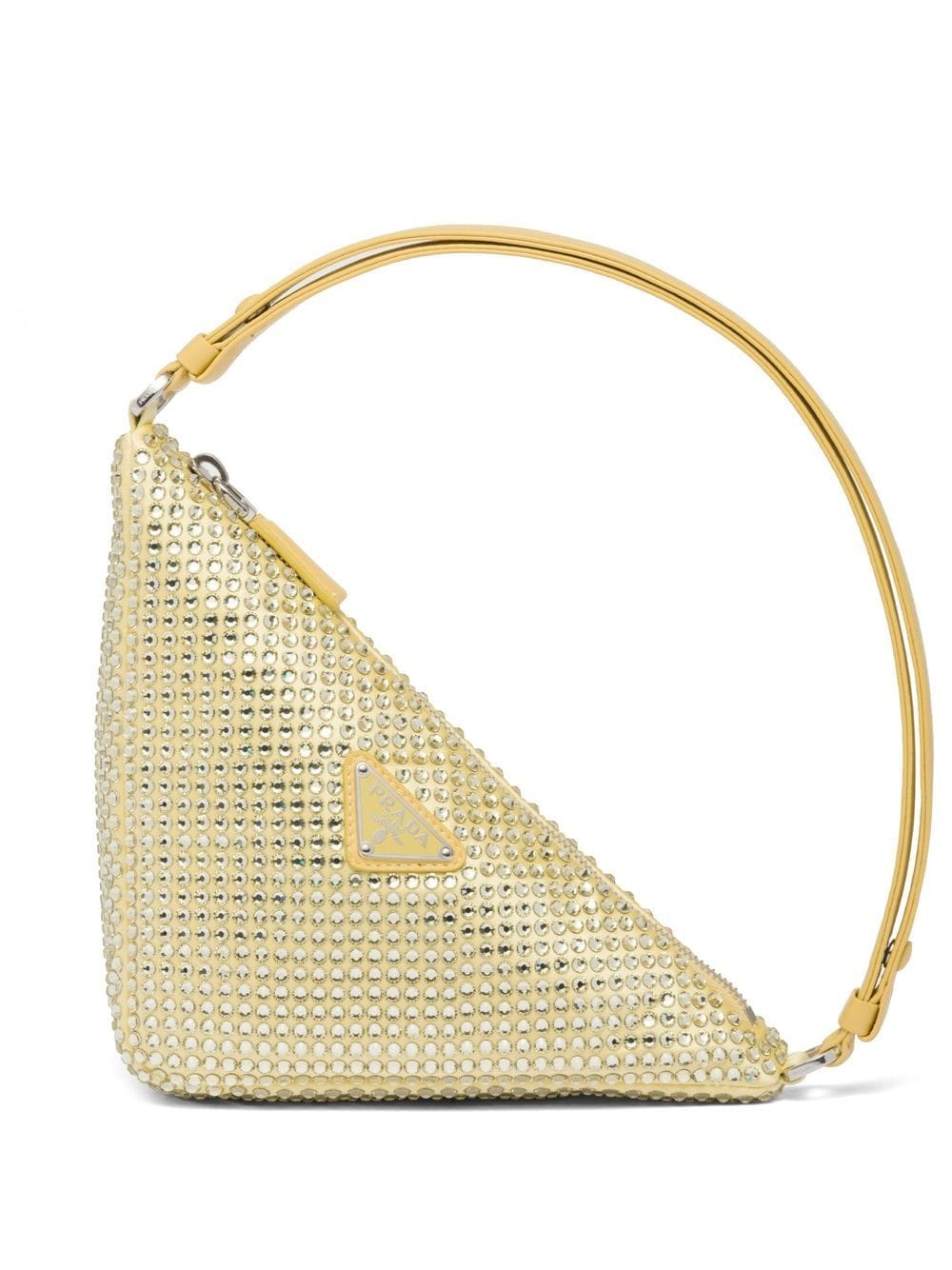 Pra*a triangle crystal-embellished mini bag