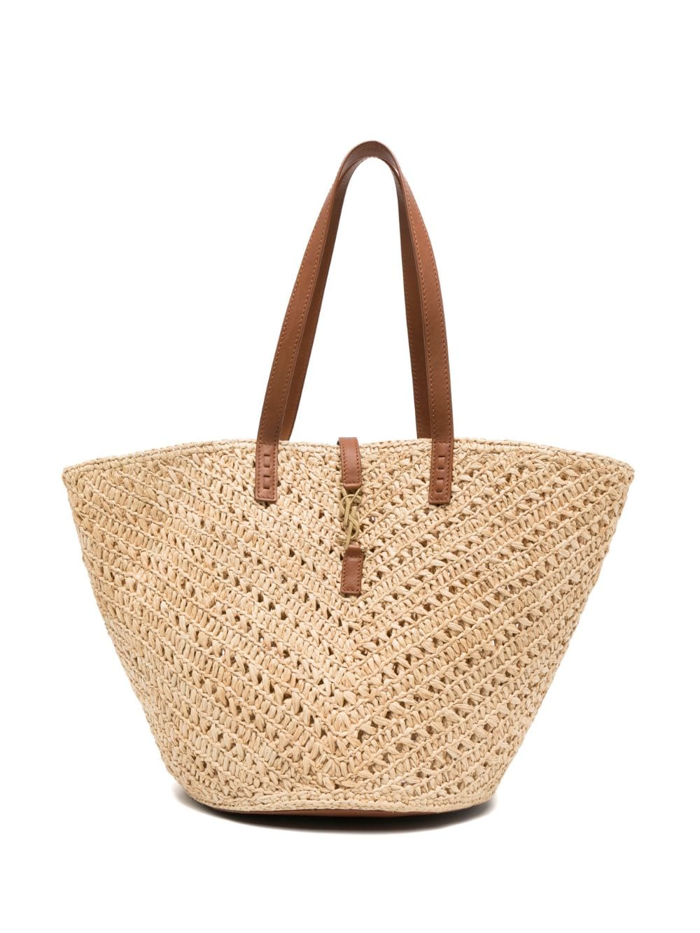 Saint Laurent medium Panier raffia tote bag