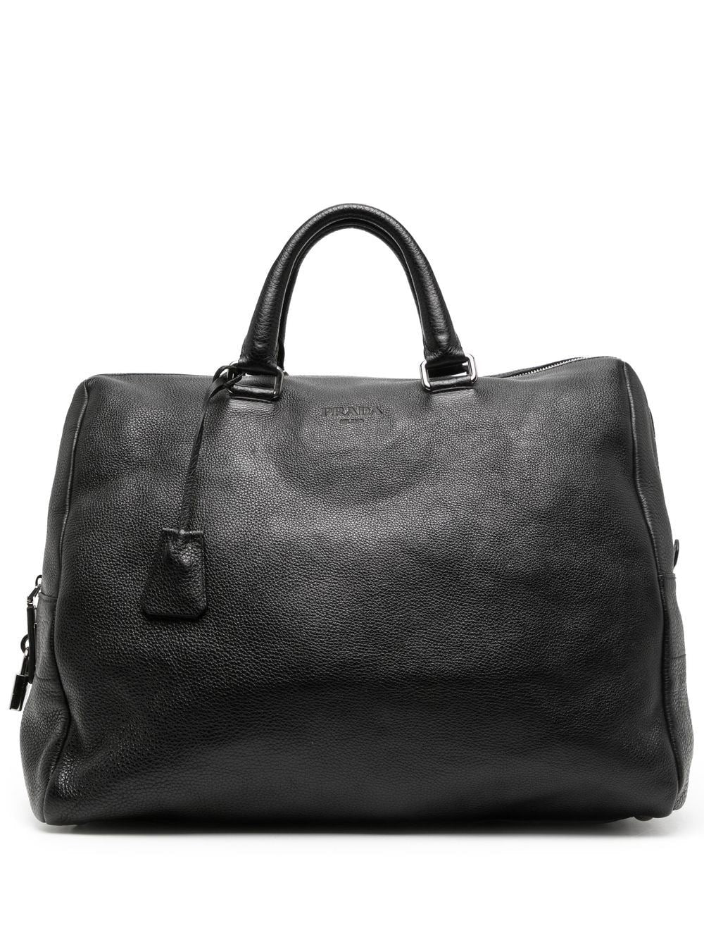 Pra*a grained-leather holdall tote bag