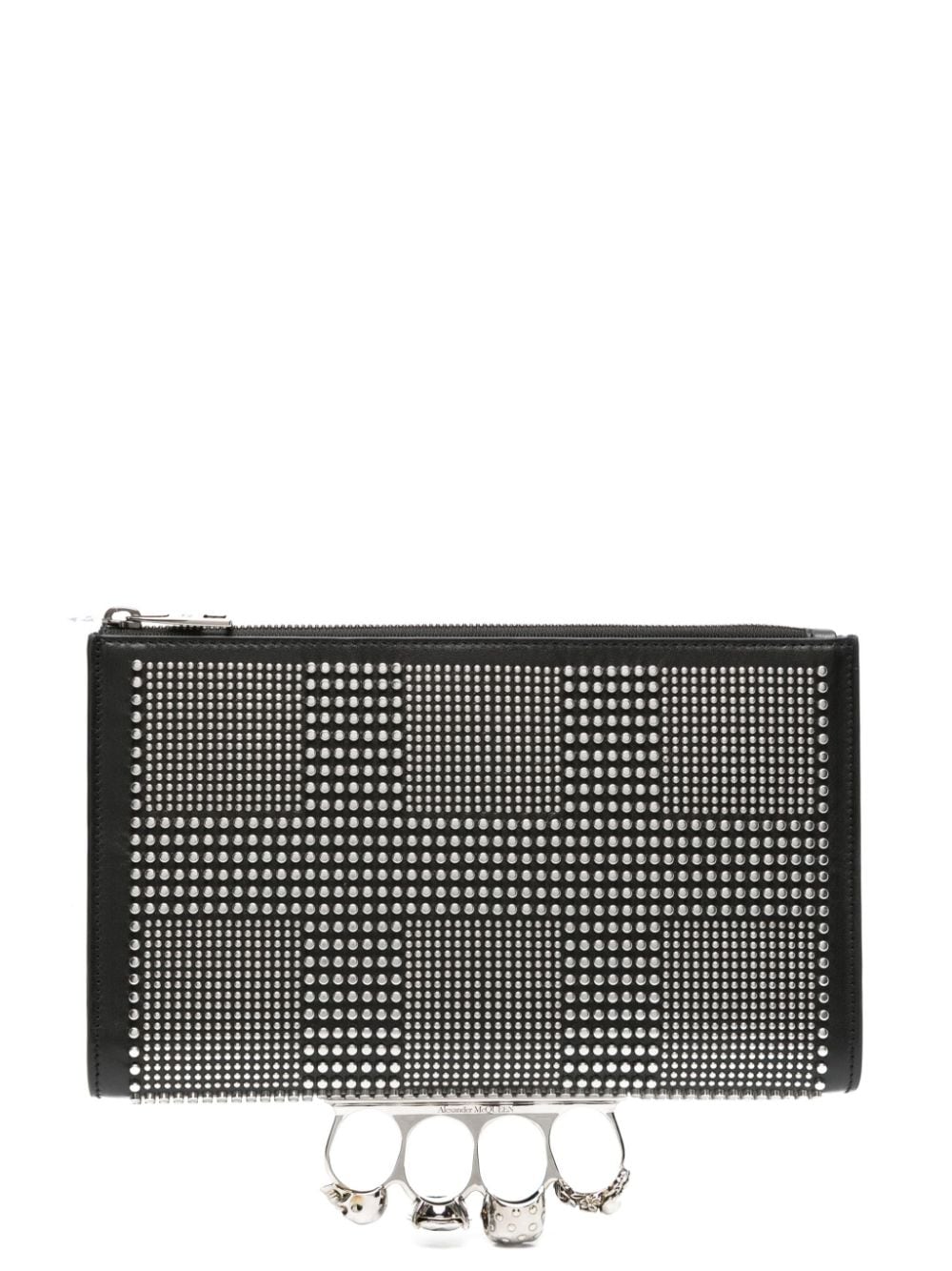 Alexander McQueen The Knuckle studded clutch bag