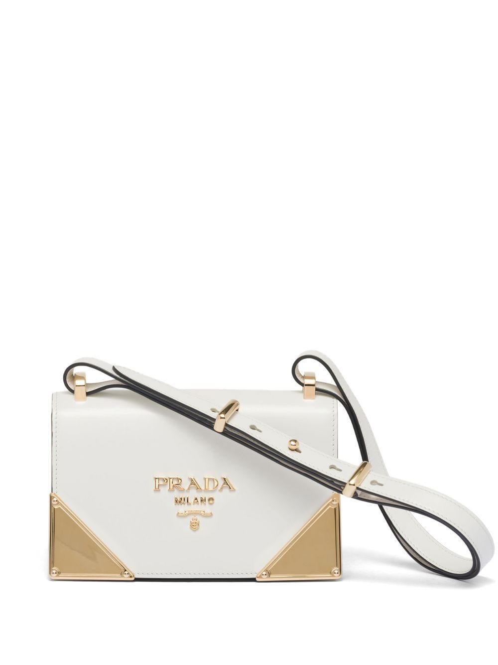 Pra*a leather shoulder bag