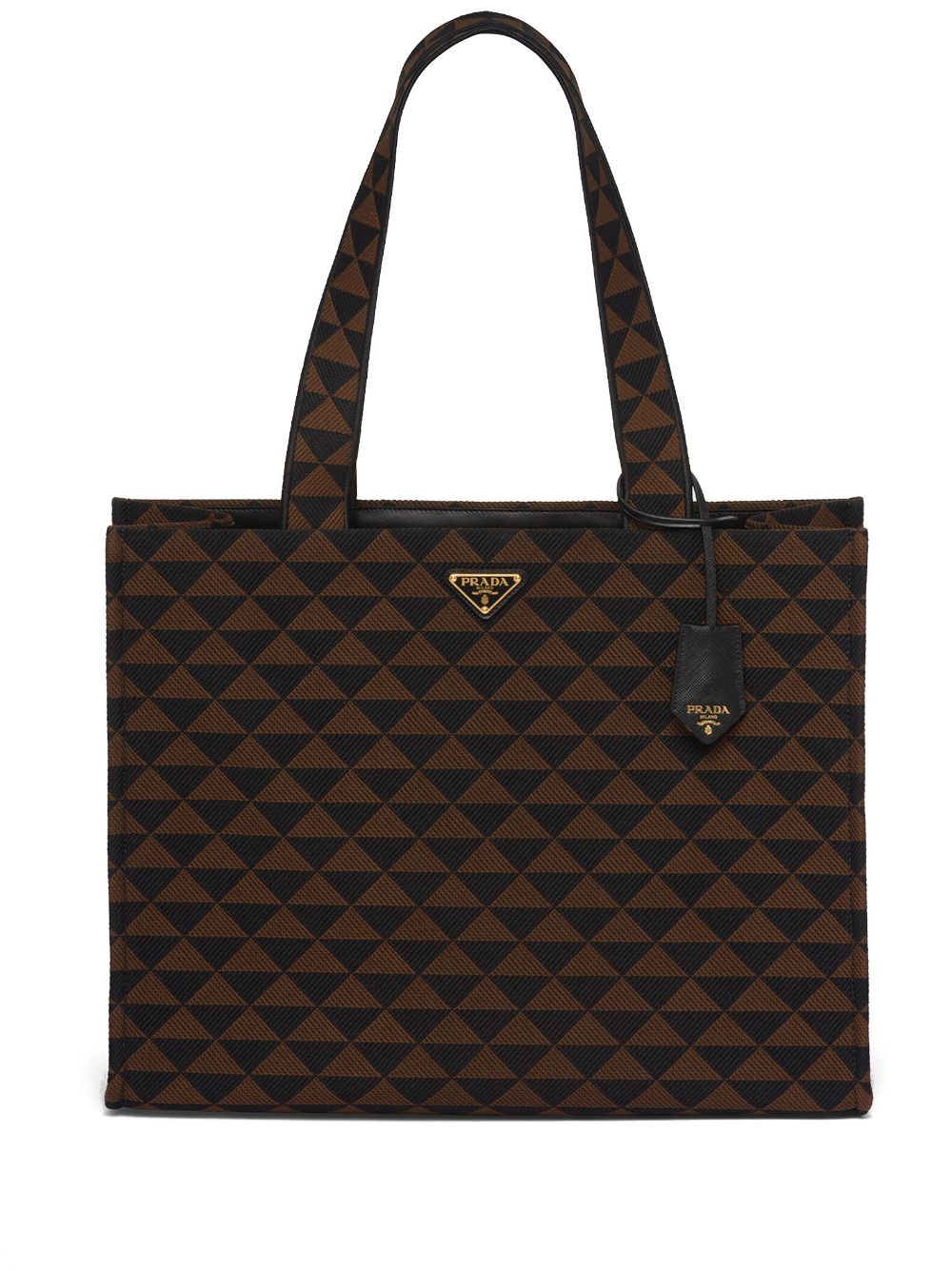 Pra*a çarge symbole geometric-print tote