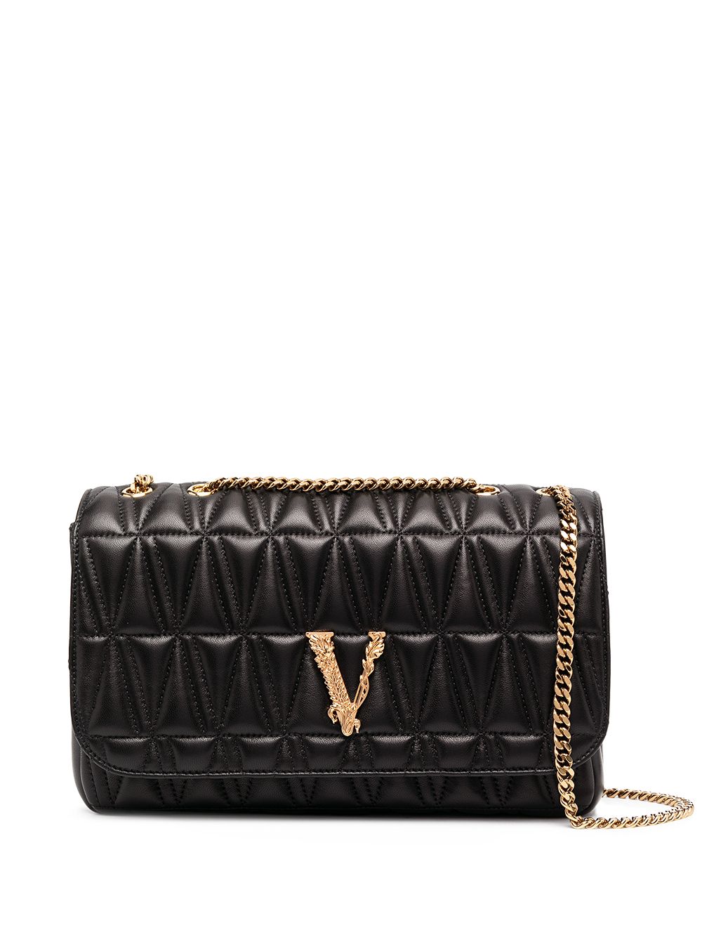 Versace Virtus quilted shoulder bag