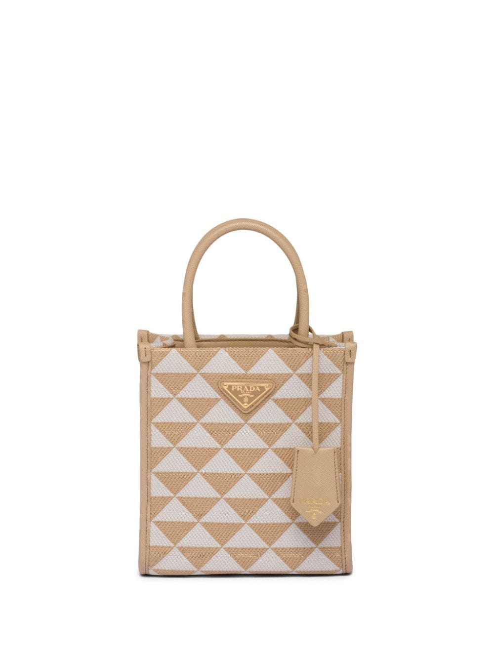 Pra*a symbole embroidered mini bag