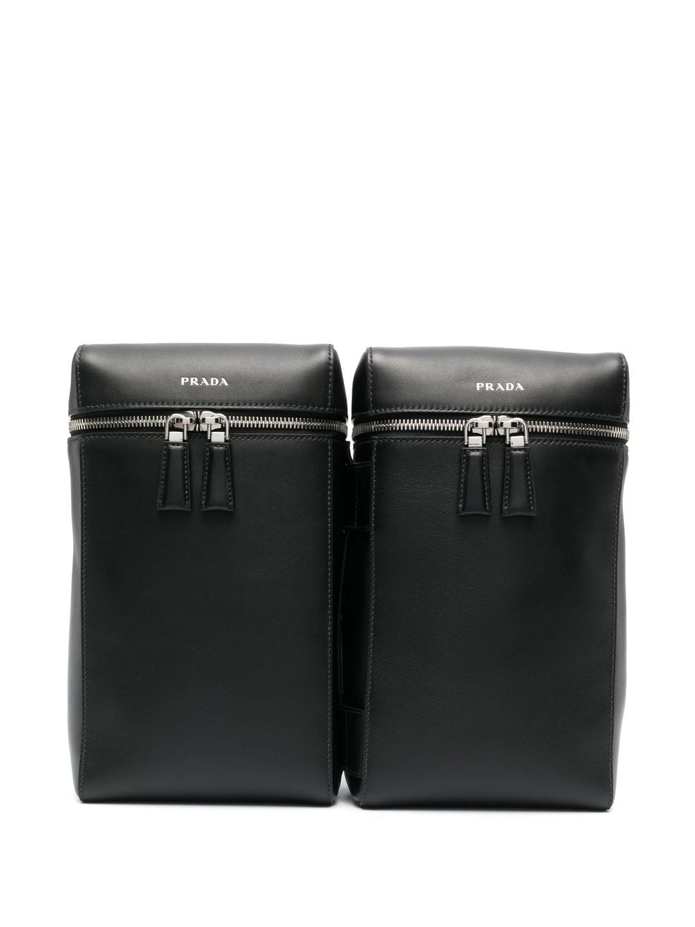 Pra*a double leather backpack