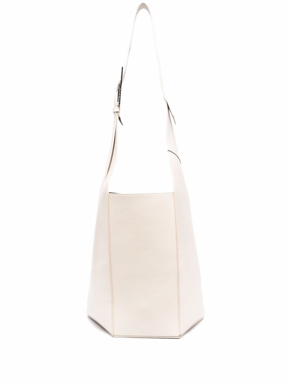 The Attico 12PM geometric leather tote bag