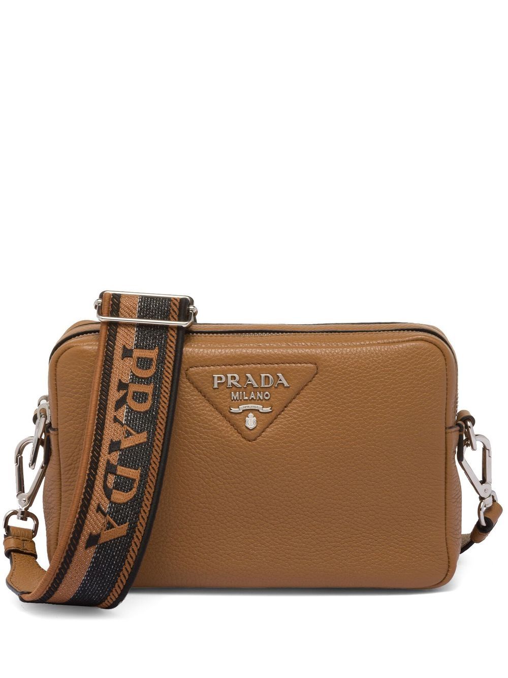 Pra*a triangle-logo-plaque crossbody/shoulder bag