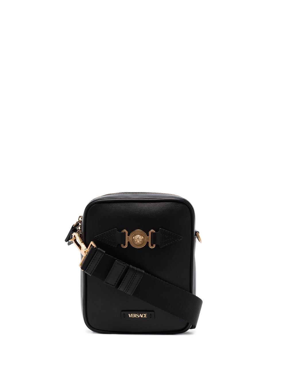 Versace Medusa Biggie leather messenger bag
