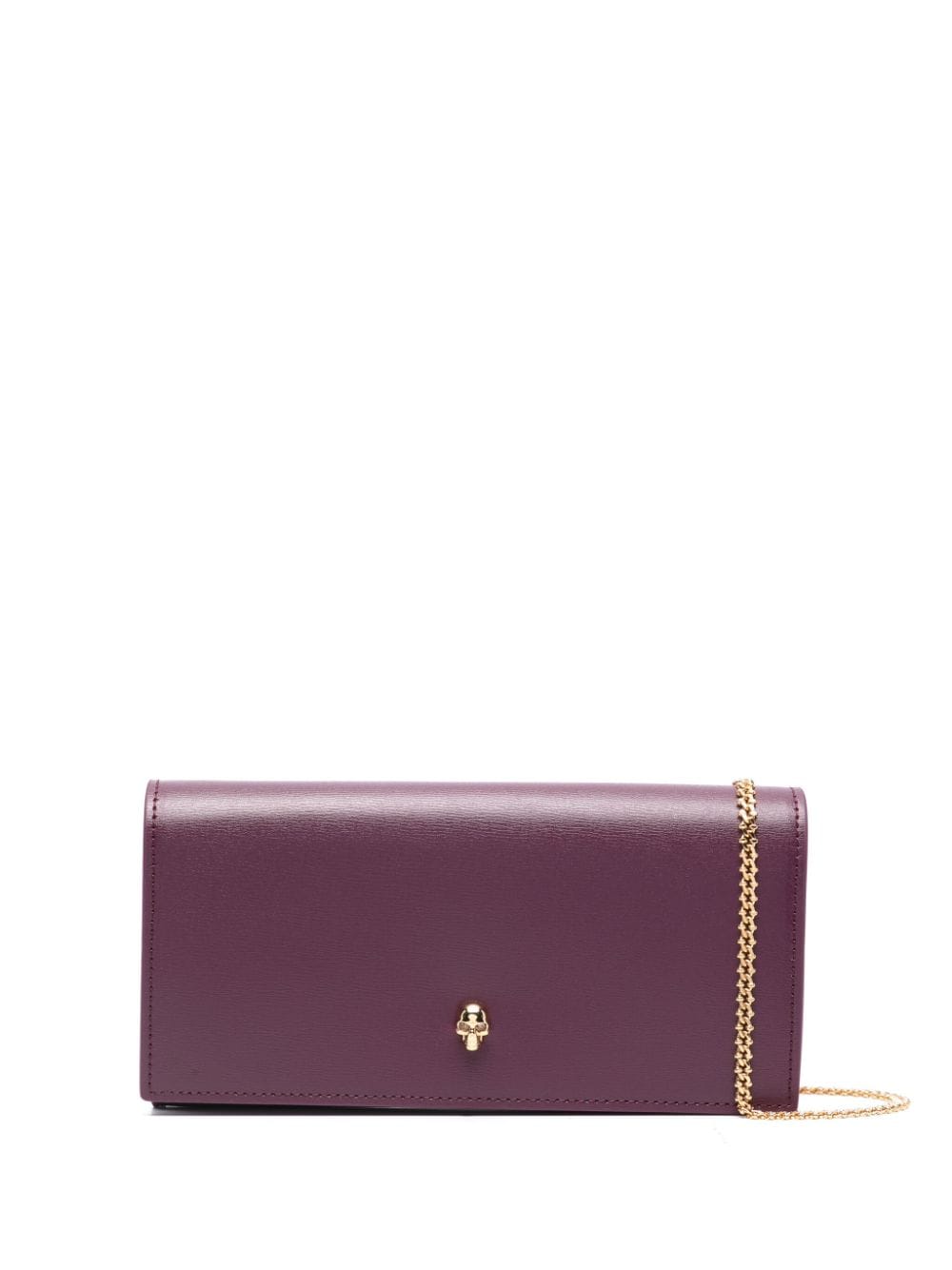 Alexander McQueen Skull leather wallet-on-chain