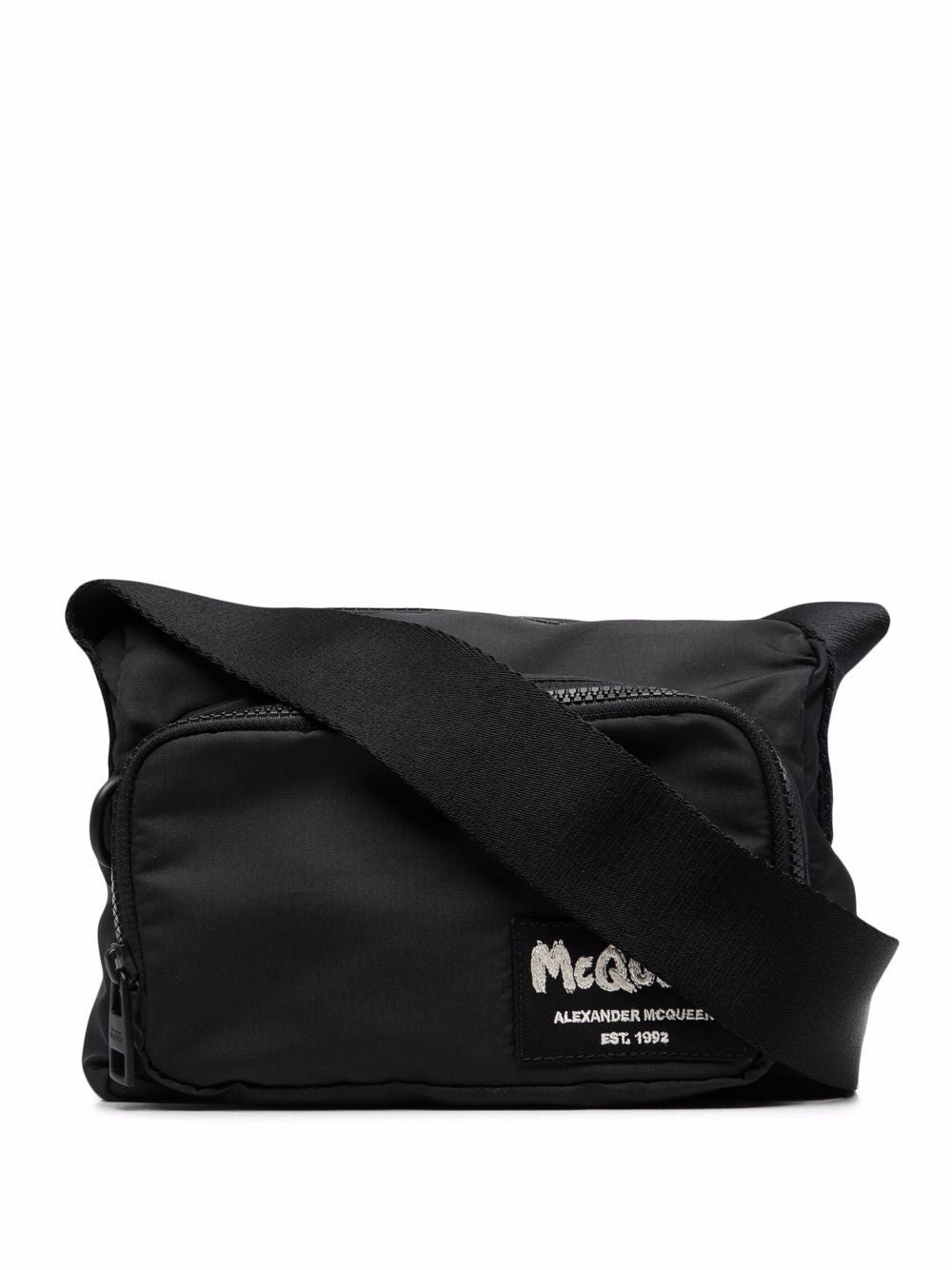 Alexander McQueen logo-patch crossbody bag