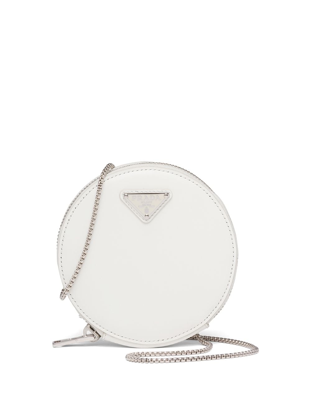 Pra*a mini leather pouch bag