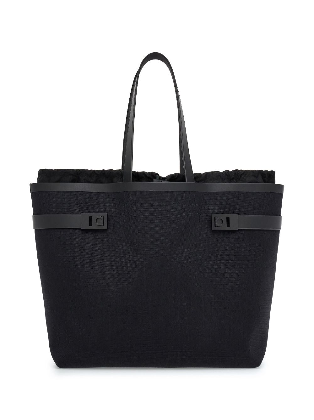 Ferragamo Gancini-buckle canvas tote bag