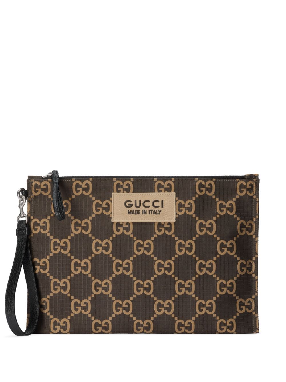 G*u*i gg recycled polyester clutch