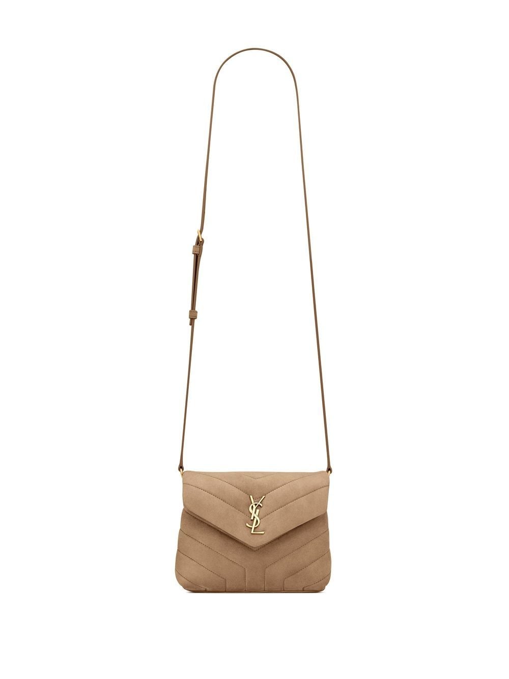 Saint Laurent quilted logo-plaque crossbody bag