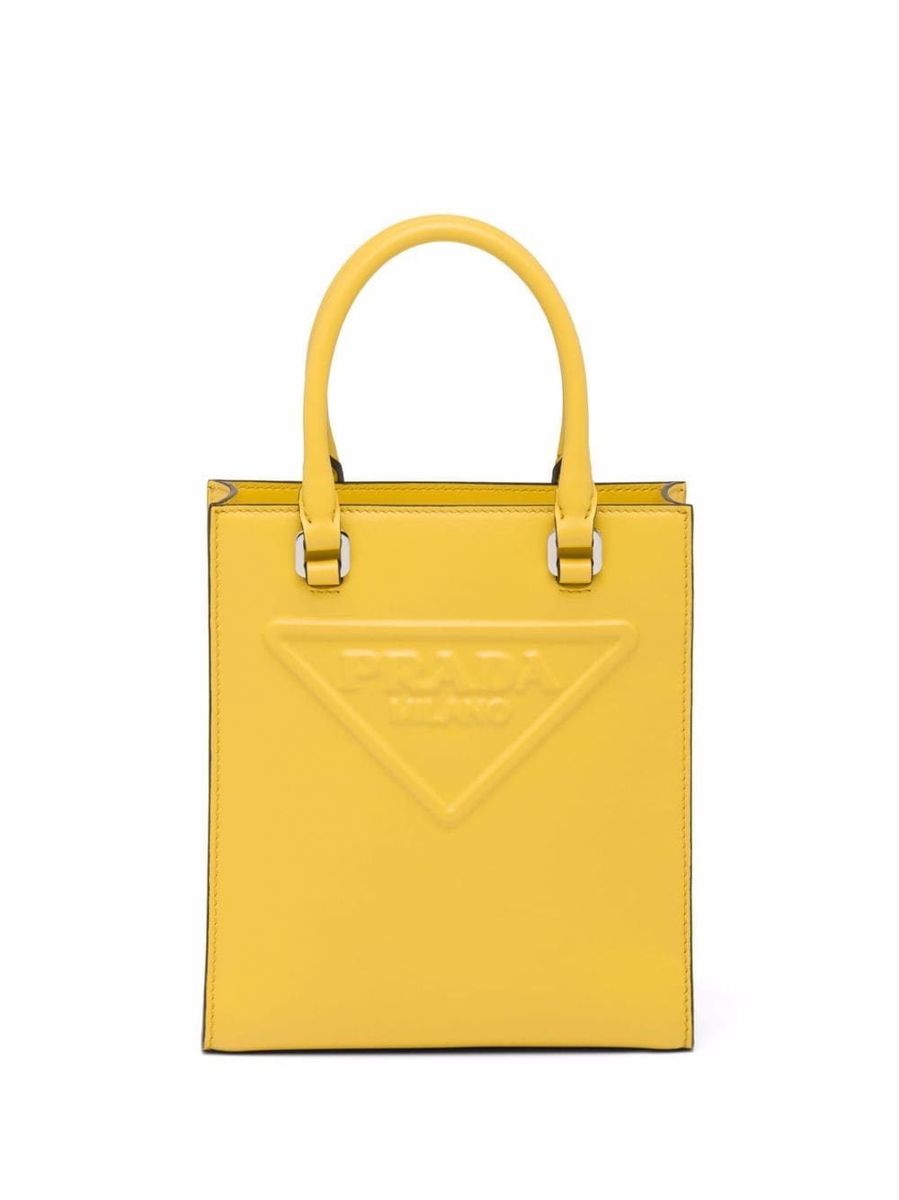 Pra*a logo-embossed tote bag