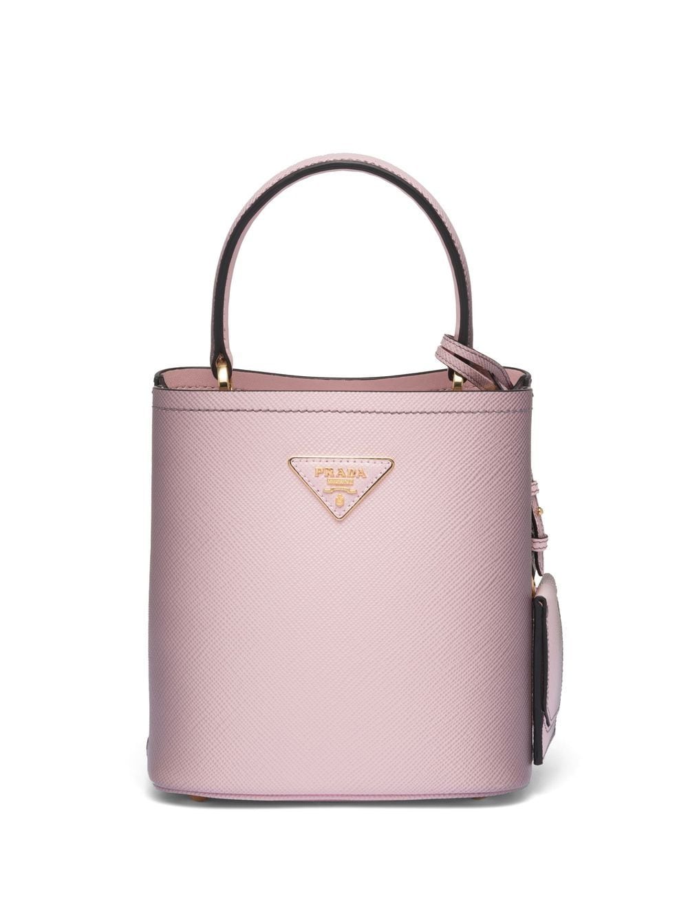 Pra*a small panier saffiano leather bag