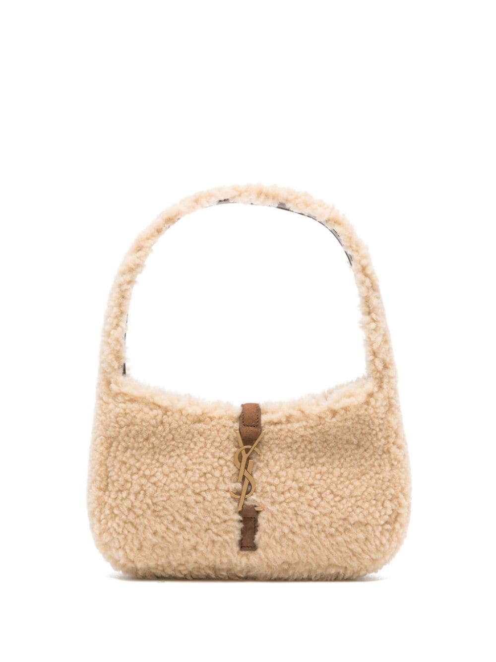 Saint Laurent mini Le 5 à 7 shearling tote bag