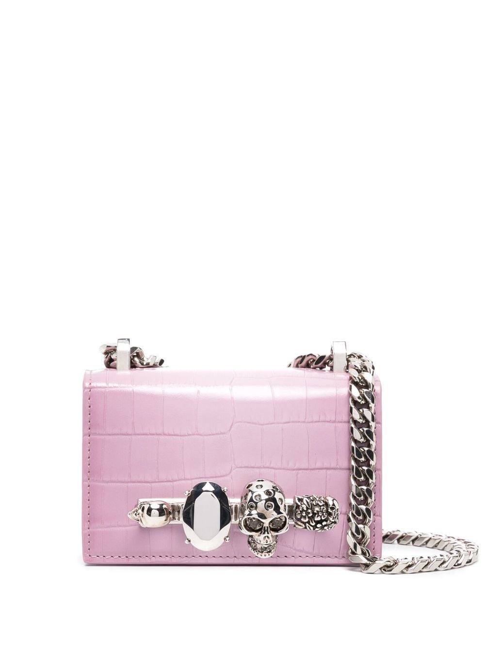 Alexander McQueen four-ring detail crossbody bag