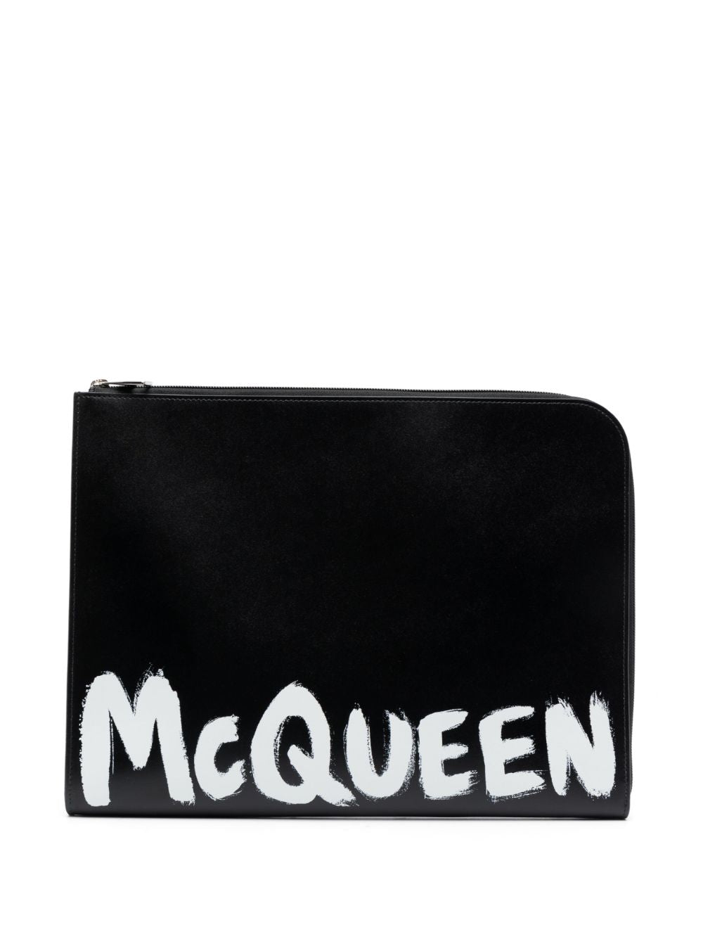 Alexander McQueen Graffiti logo-print clutch
