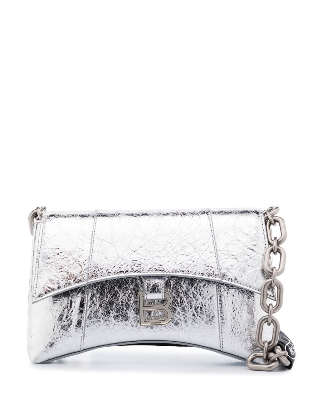 Ba*len*cia*ga extra small downtown metallic shoulder bag