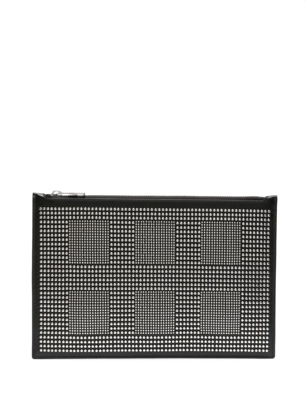 Alexander McQueen studed leather clutch bag